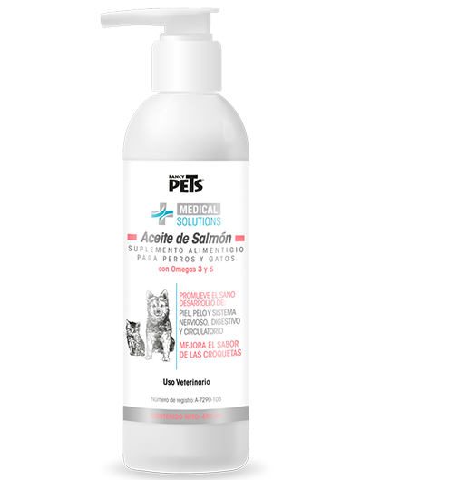 MS Aceite de Salmón 490 mL Suplemento Omega-3 ( perros y gatos )